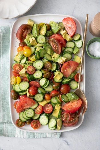 Avocado Cucumber Tomato Salad