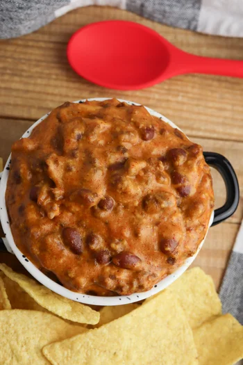 Crockpot Chili Cheese Dip
