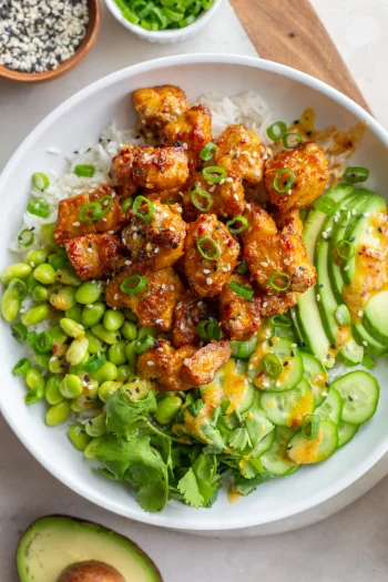Chili Crisp Tofu Bowls