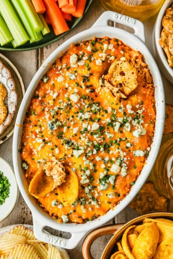 The Best Slow Cooker Buffalo Chicken Dip