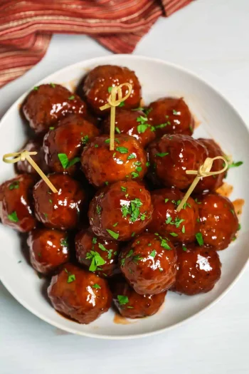 Barbecue Meatballs with Grape Jelly