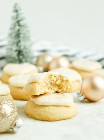 Glazed Eggnog Cookies