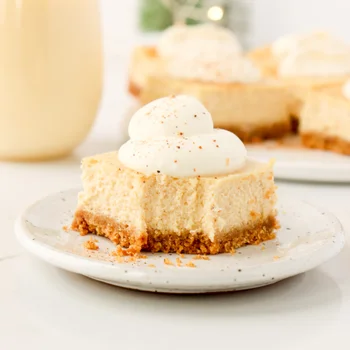 Baked Eggnog Cheesecake Bars