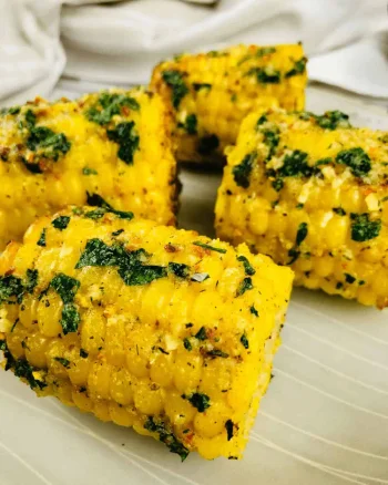 Air-Fryer Corn on the Cob with Herb Butter