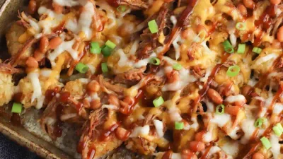 Pulled Pork Totchos Recipe(Loaded Tater Tots)