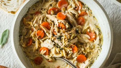 Creamy Orzo Turkey Soup