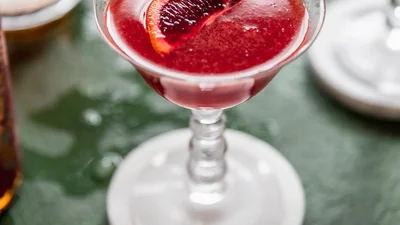 Blood Orange Bourbon Aperol Cocktail (A.K.A. The Crumpled Receipt)