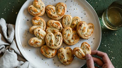 Savory Palmiers With Parmesan & Everything Bagel Spice