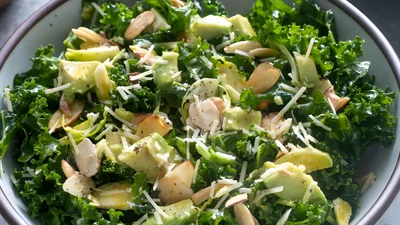 Kale and Brussels Sprout Salad