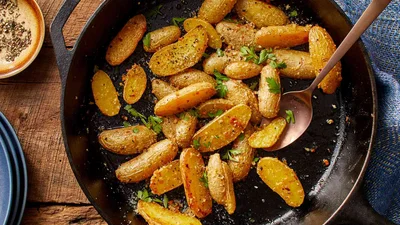 Roasted Garlic-Parmesan Fingerling Potatoes