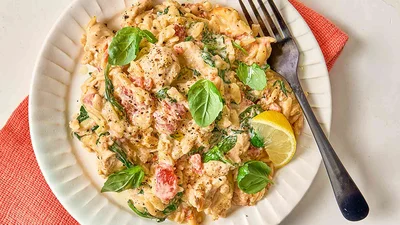Easy Slow Cooker Boursin Chicken and Pasta