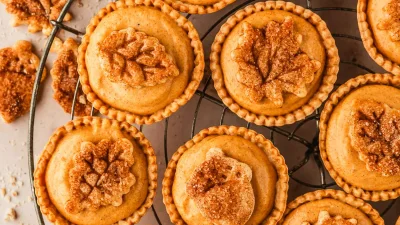 Mini Cream Cheese Pumpkin Pies